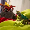 Feuersaurier vs. Dschungelechse