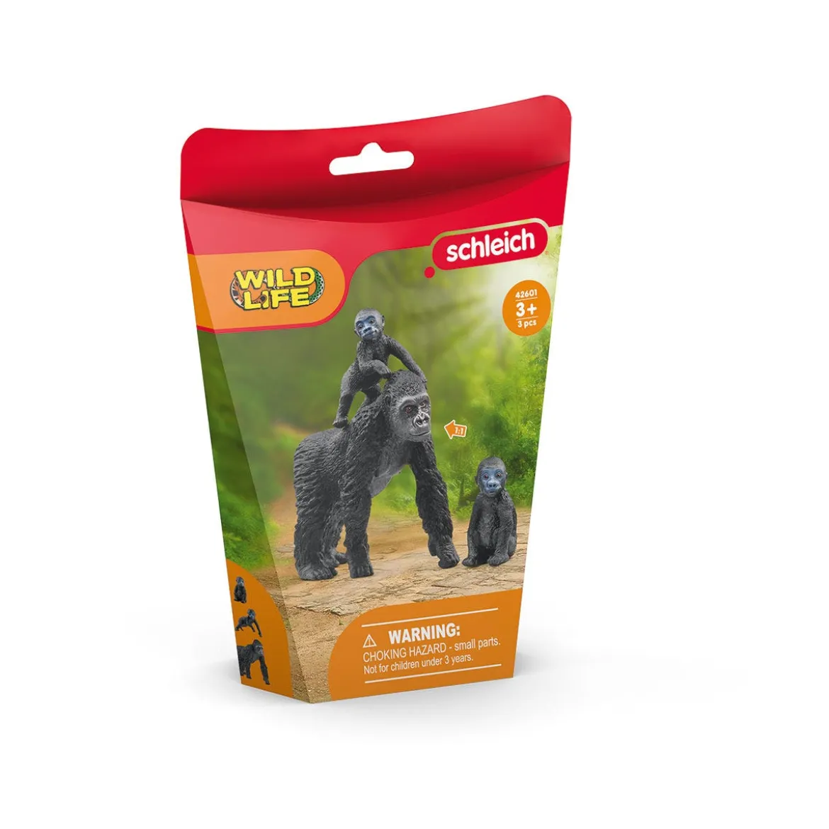 Flachland Gorilla Familie