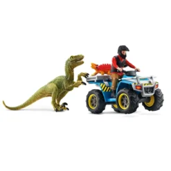 Flucht auf Quad vor Velociraptor