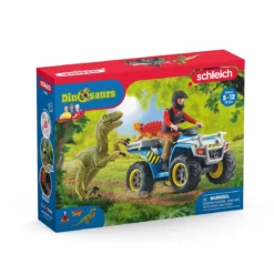 Flucht auf Quad vor Velociraptor