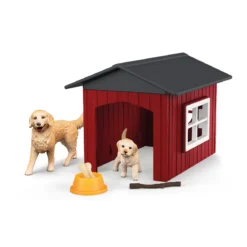 Hundehütte mit Goldenretrievern