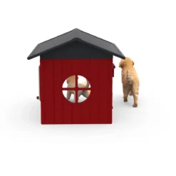 Hundehütte mit Goldenretrievern