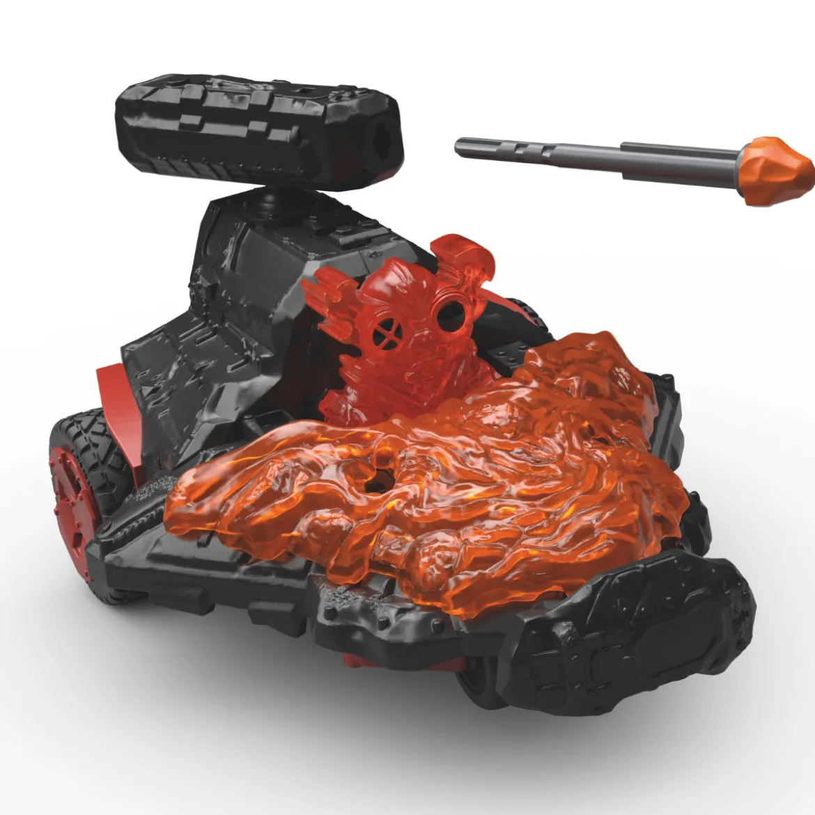 Lava Düsenjet Fahrzeug mit Mini Cretaure