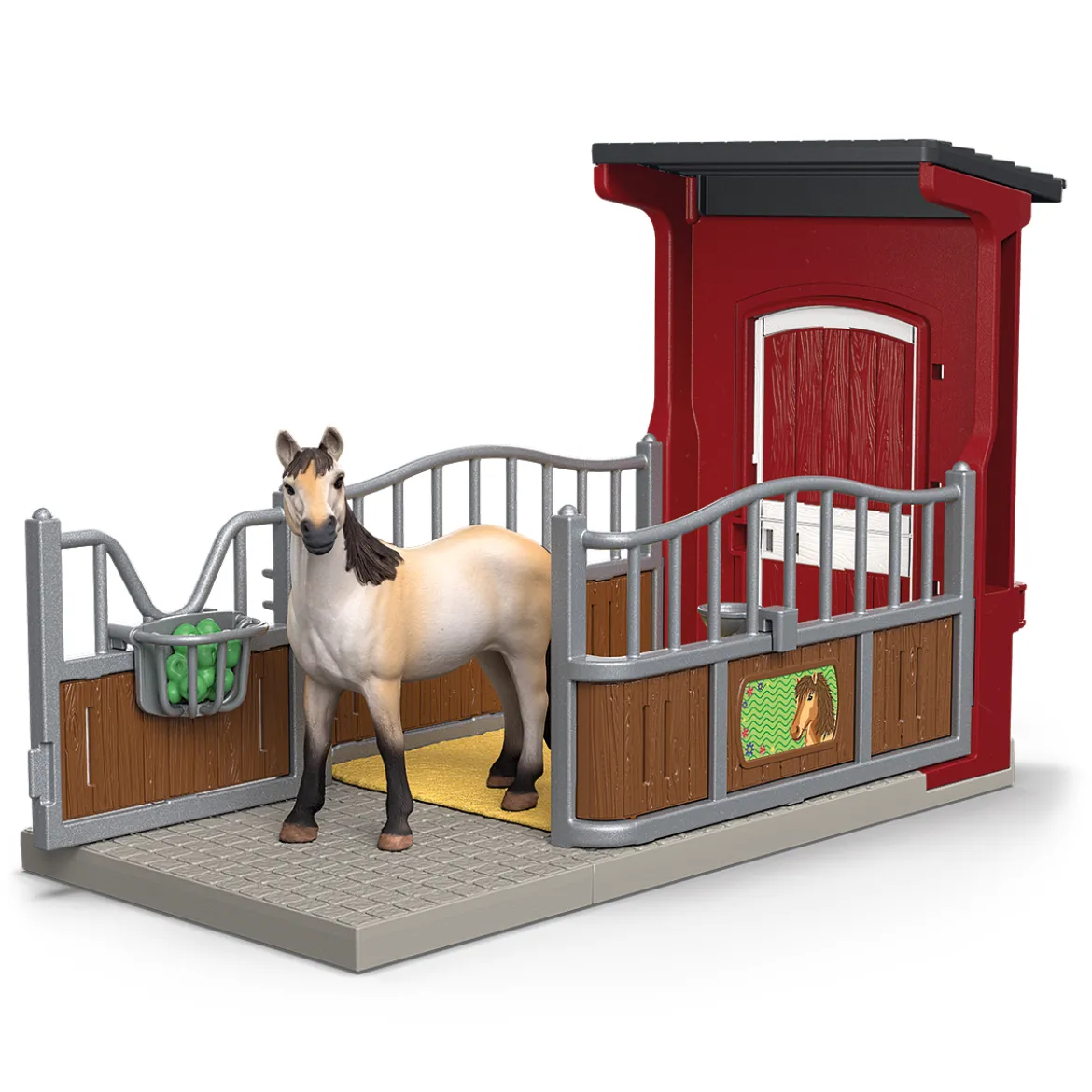 Ponybox mit Mustang Stute
