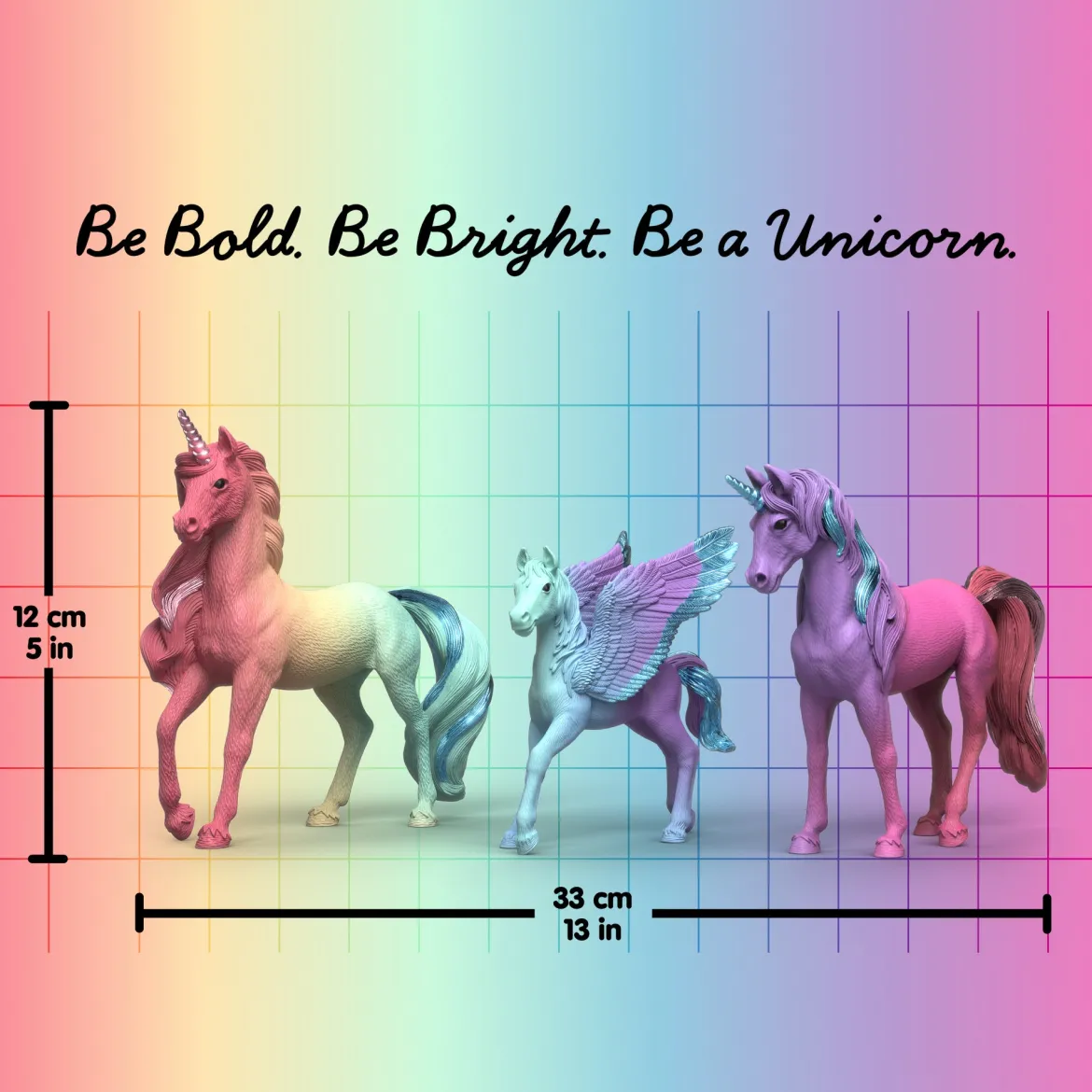Regenbogeneinhörner Set