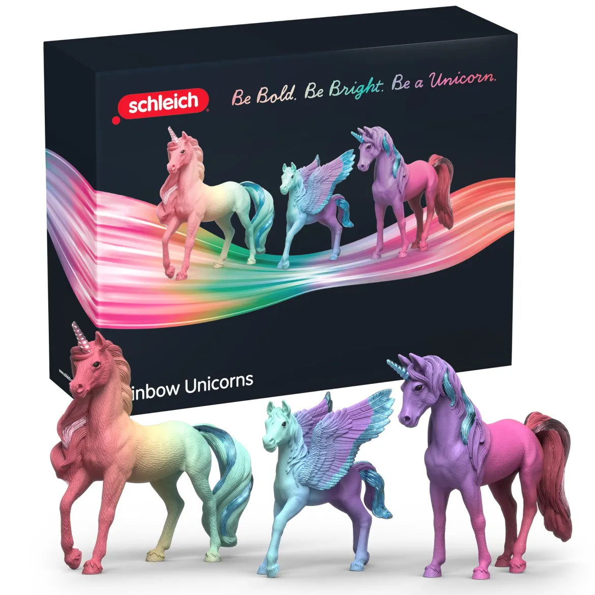 Regenbogeneinhörner Set