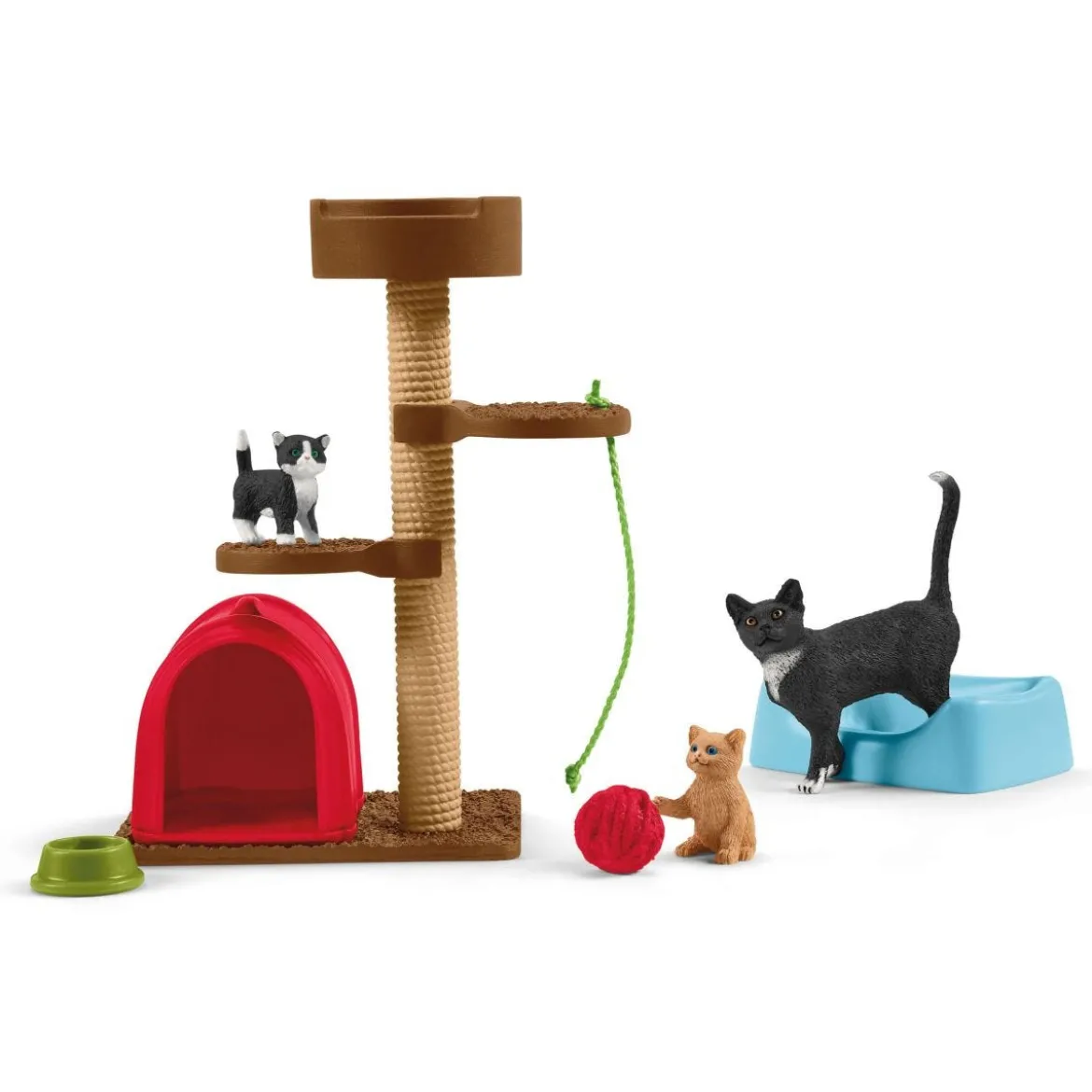 Spielspaß für niedliche Katzen