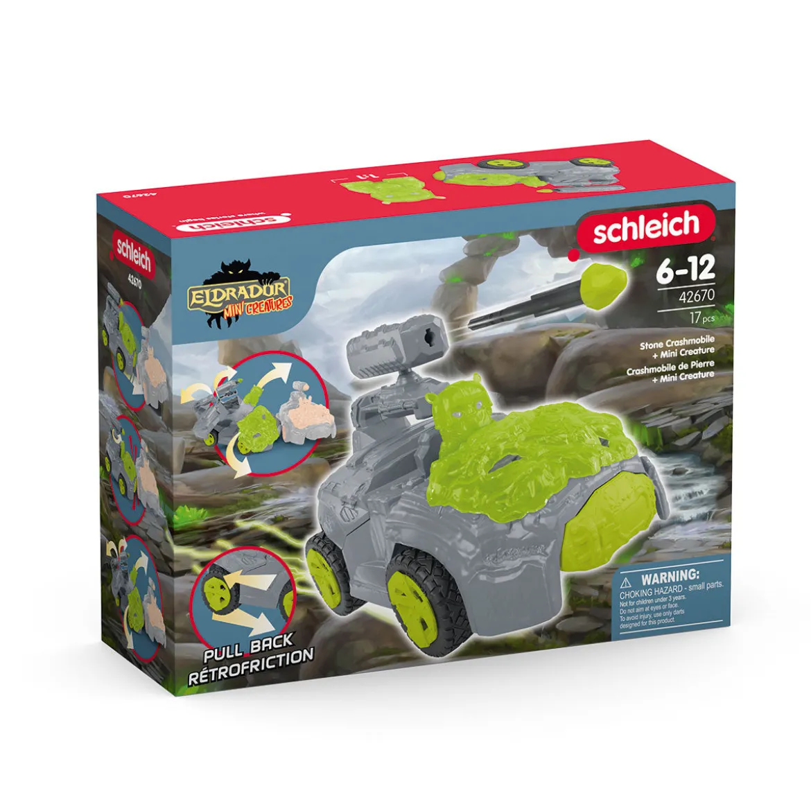 Stein-Crashmobil mit Mini Creature