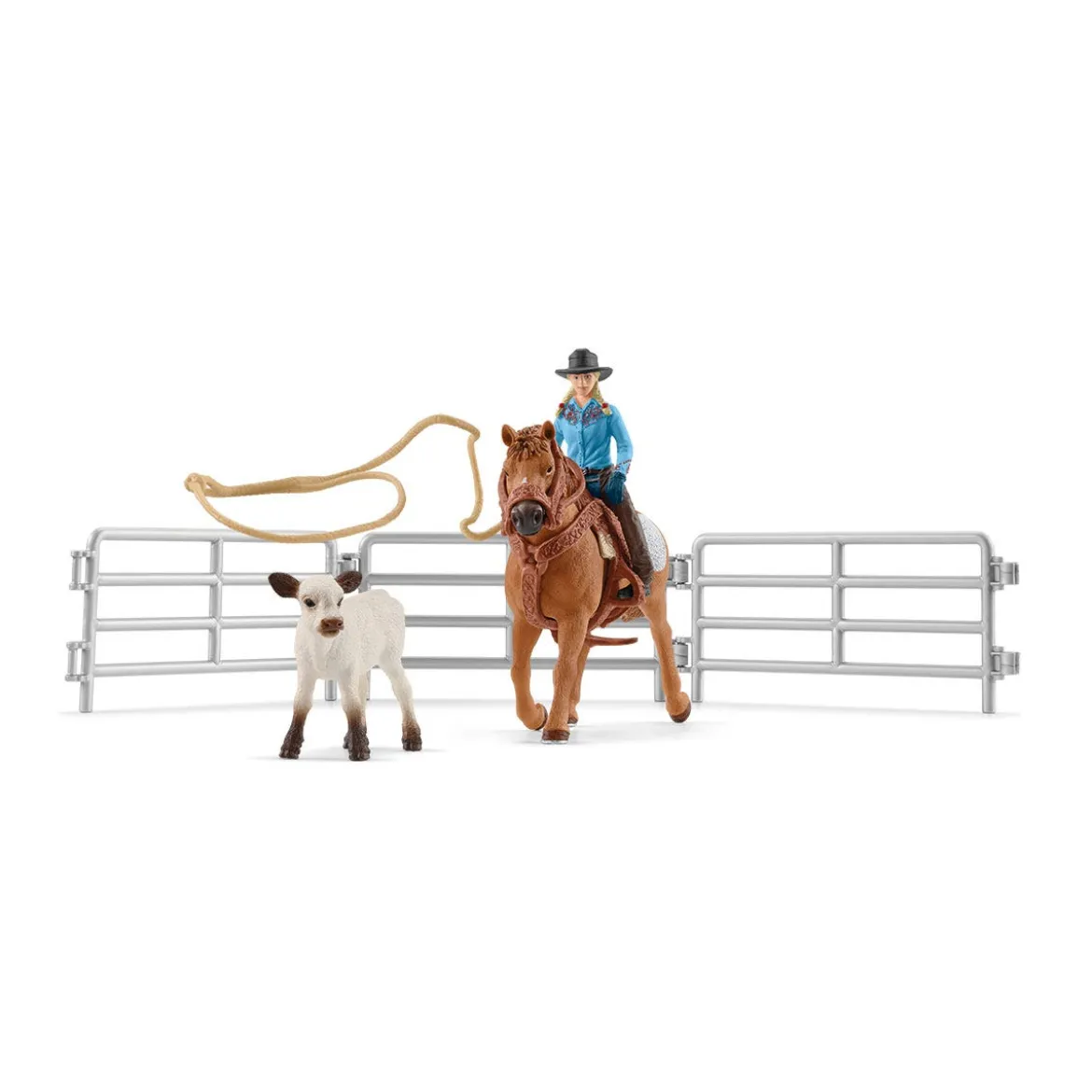 Team Roping mit Cowgirl