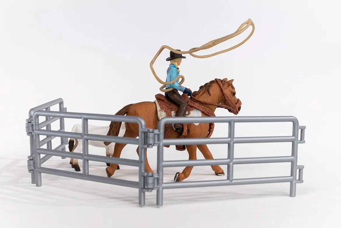 Team Roping mit Cowgirl