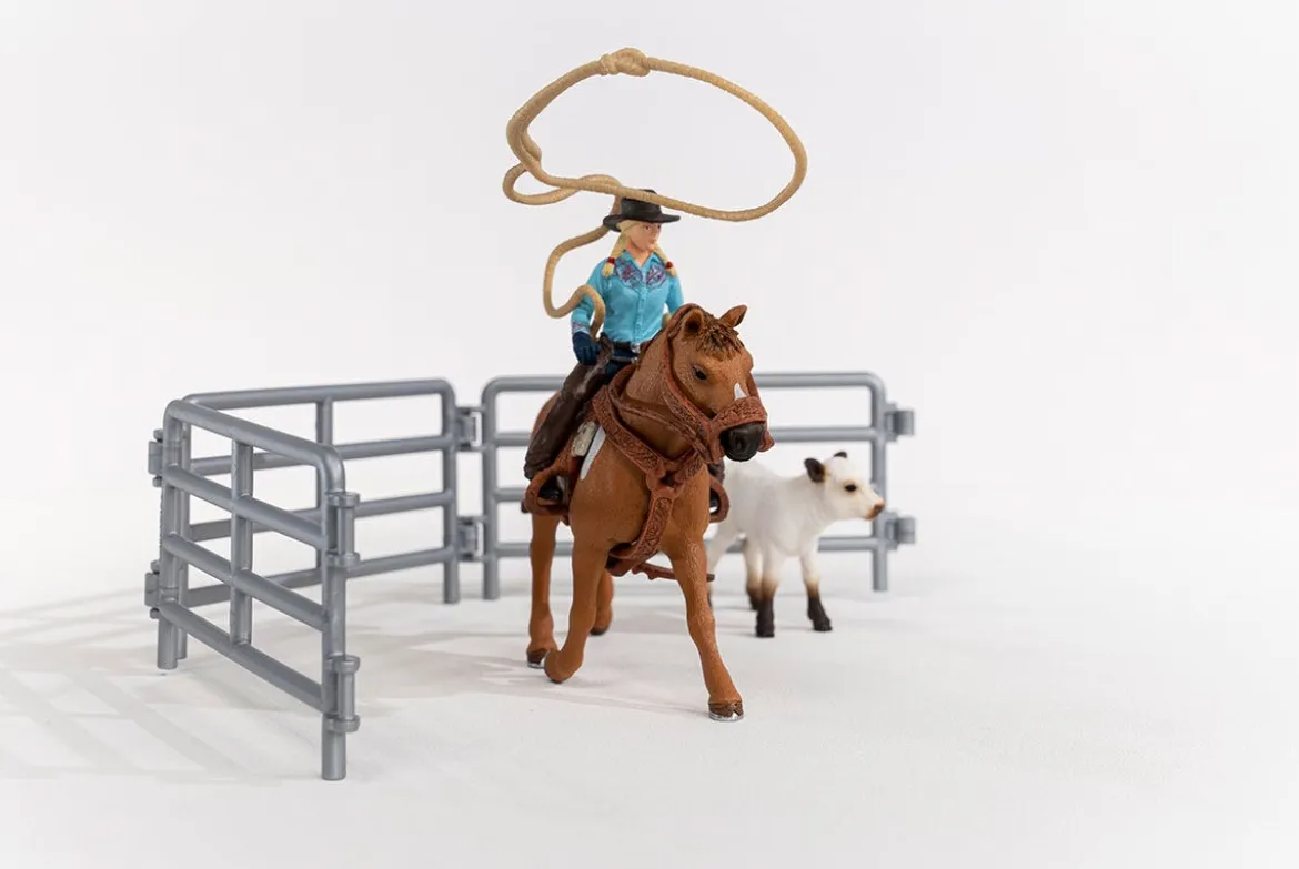 Team Roping mit Cowgirl