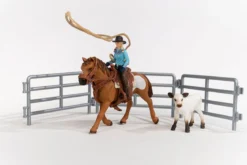 Team Roping mit Cowgirl